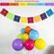139Pcs Colorful Mexican Cinco De Mayo Balloon Kit With Mexicana Papel Picado Fiesta Banner for Día De Muertos, Loteria Taco Bout Baby Shower My First Birthday Party Decoración